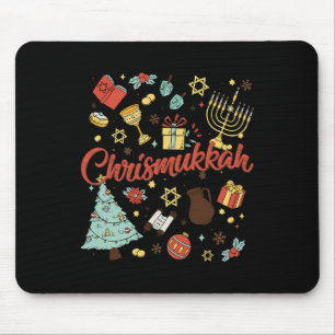 Merry Chrismukkah Happy Christmas Hanukkah 1 Mouse Pad
