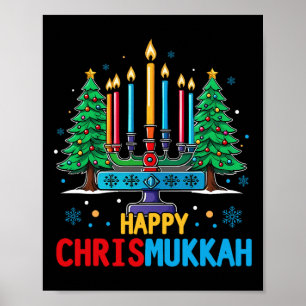 Merry Chrismukkah Happy Christmas Hanukkah 3  Poster