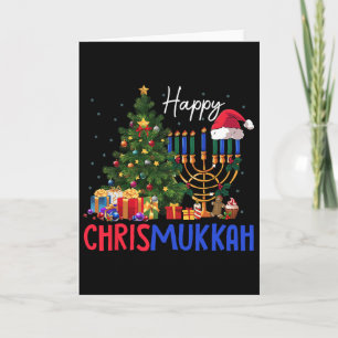 Merry Chrismukkah Happy Christmas Hanukkah Card