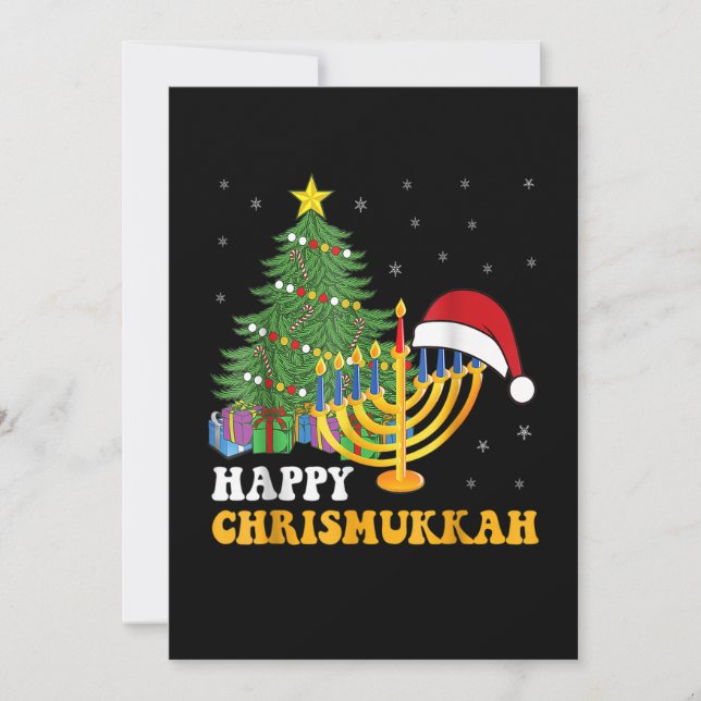Merry Chrismukkah Happy Hanukkah 2022 Christmas Ug Holiday Card (Front)
