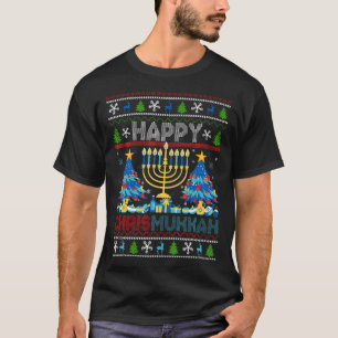 Merry Chrismukkah Happy Hanukkah Jew Ugly Christma T-Shirt