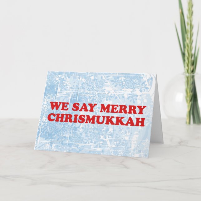 Merry chrismukkah holiday card (Front)