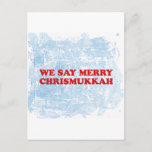 merry chrismukkah holiday postcard<br><div class="desc">merry chrismukkah</div>