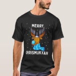 Merry Chrismukkah Jewish Christmas Hanukkah Reinde T-Shirt<br><div class="desc">Merry Chrismukkah Jewish Christmas Hanukkah Reindeer Menorah</div>