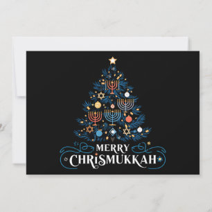 Merry Chrismukkah Jewish Holiday Hanukkah Card