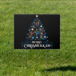 Merry Chrismukkah Jewish Holiday Hanukkah Garden Sign<br><div class="desc">Merry Chrismukkah Jewish Holiday Hanukkah Religious</div>