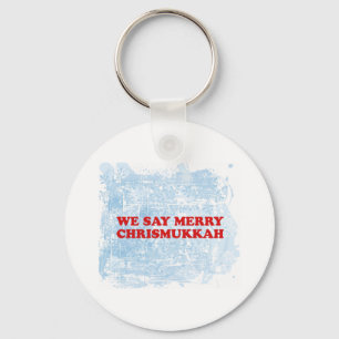 merry chrismukkah key ring