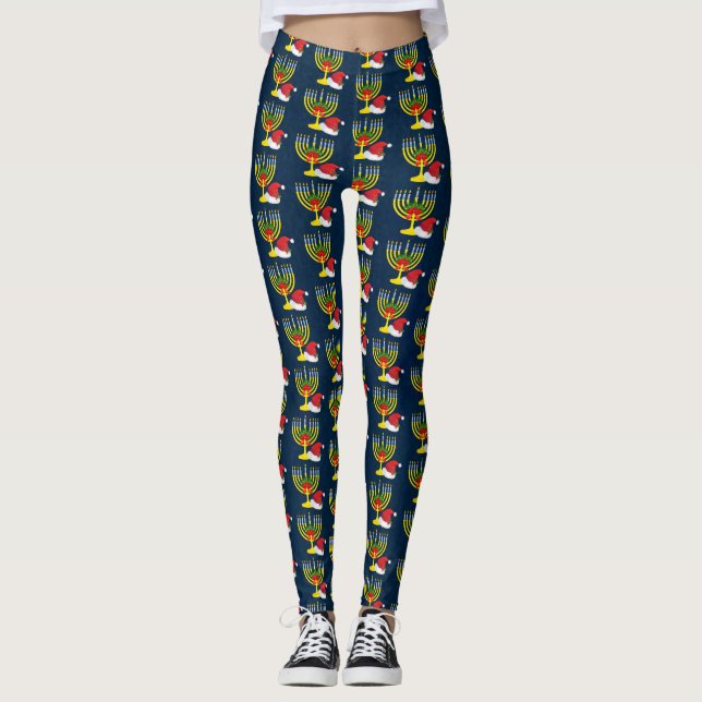 Merry Chrismukkah Leggings (Front)