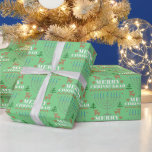 Merry Chrismukkah Pixel Reindeer and Menorah  Wrapping Paper<br><div class="desc">Do you have a blended interfaith family that celebrates both Hanukkah and Christmas? This fun,  trendy,  pixel reindeer,  Christmas tree,  and menorah wrapping paper is perfect for a happy merry Christmukkah celebration!</div>