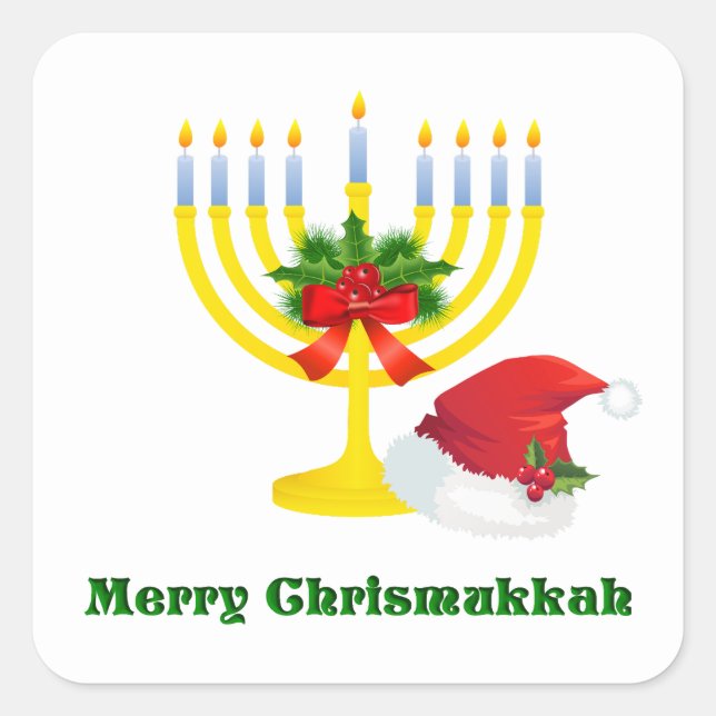 Merry Chrismukkah Stickers (Front)