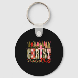 Merry Christ Jesus Christmas Holiday Christian God Key Ring