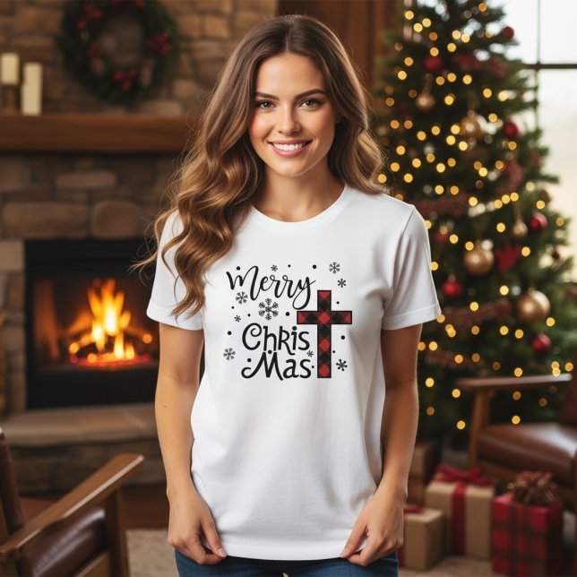 Merry Christ Mas Christian Christmas Holiday T-Shirt (Merry Christ Mas Christian Christmas Holiday T-Shirt)