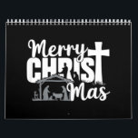 Merry Christ Mas Christian Christmas Jesus Family  Calendar<br><div class="desc">Merry Christ Mas Christian Christmas Jesus Family</div>