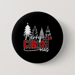 Merry Christ Mas Christian Jesus Christmas Pjs Xma 6 Cm Round Badge