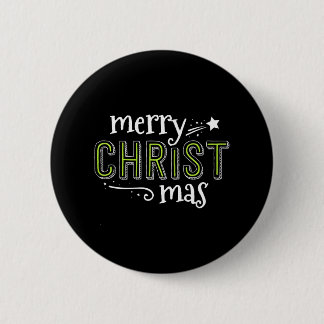Merry Christ Mas Christian Jesus South Christmas 6 Cm Round Badge