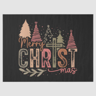 Merry Christ Mas Christmas Christian Faith Jesus C Tissue Paper
