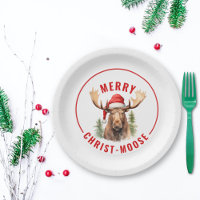 Merry Christ-moose Funny Christmas Moose