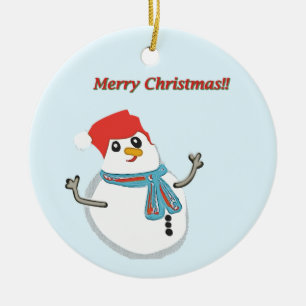 Merry Christma! Ceramic Ornament