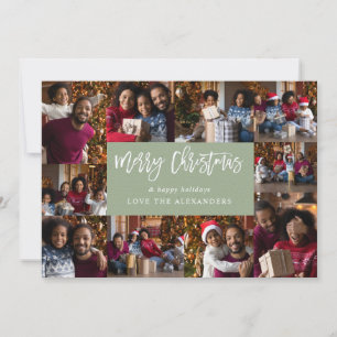 Merry Christmas 10 Multi Photo - Green P