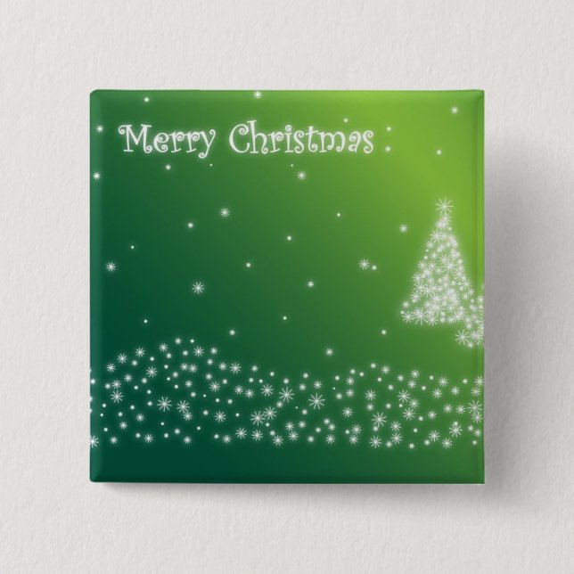 Merry Christmas 15 Cm Square Badge (Front)