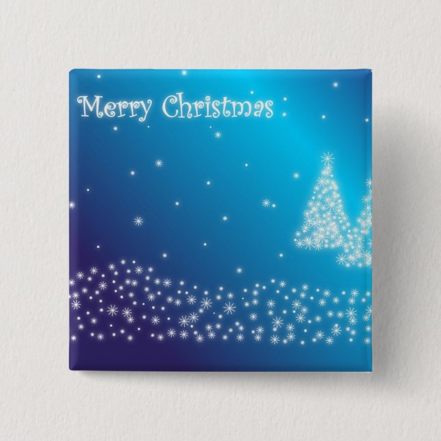 Merry Christmas 15 Cm Square Badge (Front)