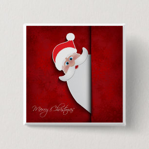 Merry Christmas 15 Cm Square Badge