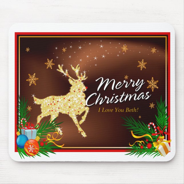 Merry Christmas 15 Mousepad (Front)