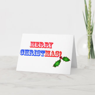 Merry Christmas #1 Holiday Card