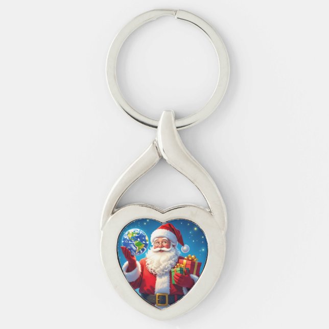 „Merry Christmas“1 Key Ring (Front)