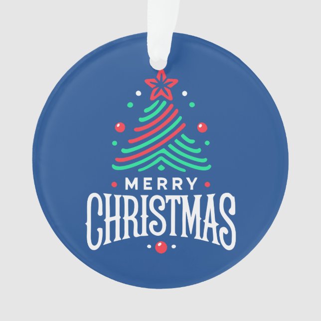 Merry Christmas 1 Ornament (Front)