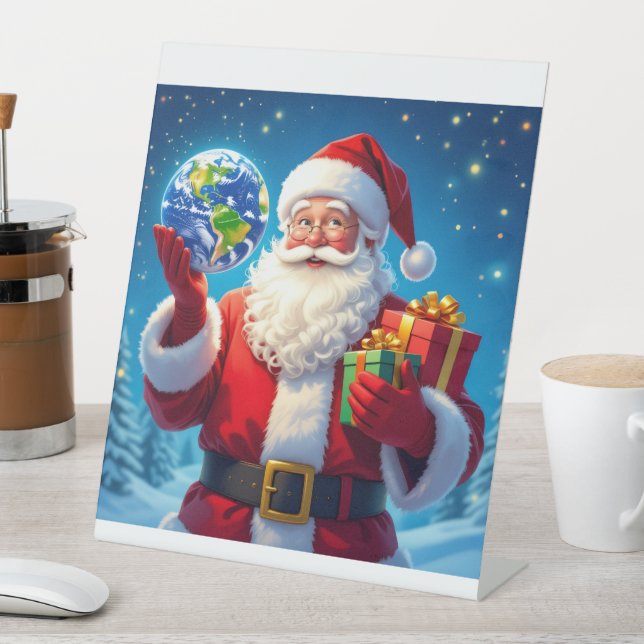 „Merry Christmas“1 Pedestal Sign (In SItu)