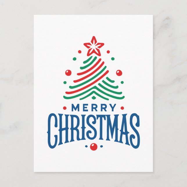 Merry Christmas 1 Postcard (Front)