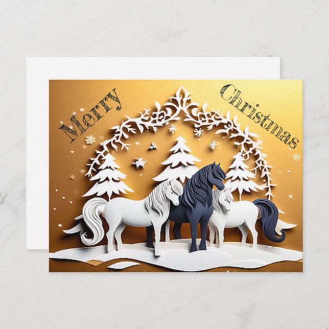 Merry Christmas - 1 Postcard (Front/Back)