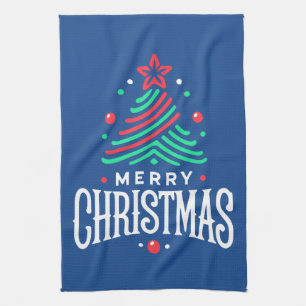 Merry Christmas 1 Tea Towel