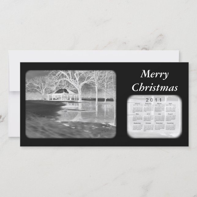 Merry Christmas 2011 Calendar Holiday Card (Front)