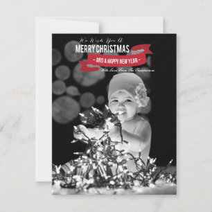 Merry Christmas 2013 Photo Flat Card