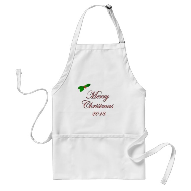 Merry Christmas 2018 Apron (Front)