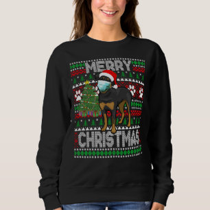 Merry Christmas 2020 Cute Rottweiler Dog Wearing Sweatshirt