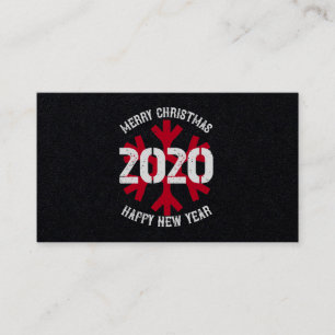 Merry Christmas 2020 Happy New Year Business Card