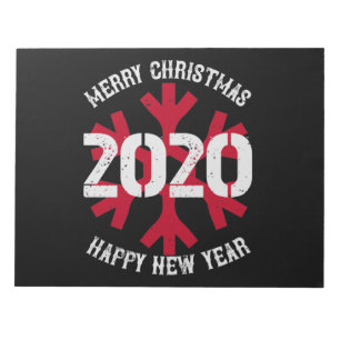 Merry Christmas 2020 Happy New Year Notepad
