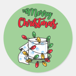 Merry Christmas 2020 - Toilet Paper Edition Classic Round Sticker