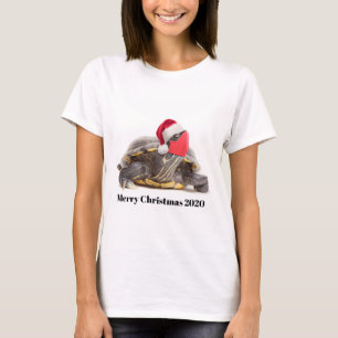Merry Christmas 2020 Turtle in Face Mask T-Shirt