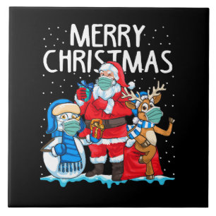 Merry Christmas 2023 Ceramic Tile