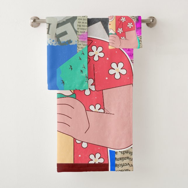 Merry Christmas 2024 Bath Towel Set (Insitu)