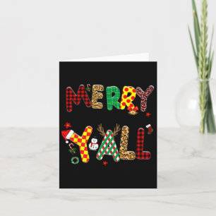 Merry Christmas 2024 Family Matching Christmas Lig Card