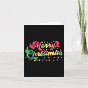 Merry Christmas 2024 Family Matching Christmas Lig Card