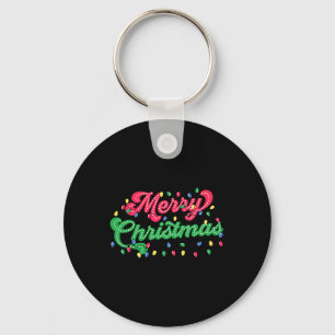 Merry Christmas 2024 Family Matching Christmas Lig Key Ring