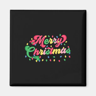 Merry Christmas 2024 Family Matching Christmas Lig Magnet