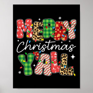 Merry Christmas 2024 Family Matching Christmas Lig Poster