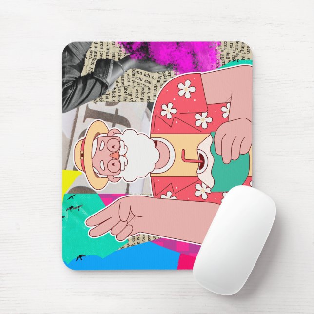 Merry Christmas 2024 Mouse Pad (With Mouse)